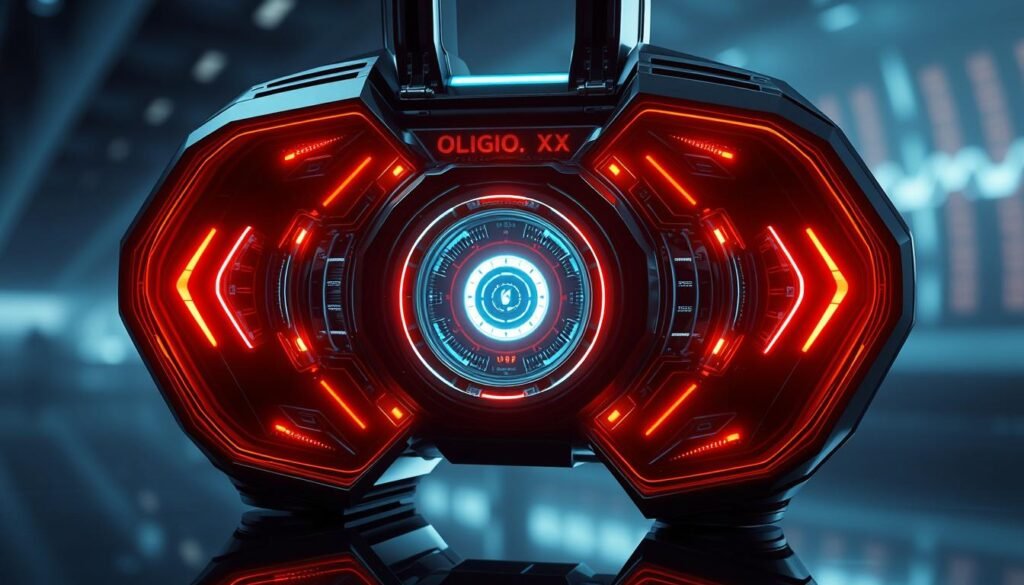 Generate an image of Oligio X 原美電波 technology