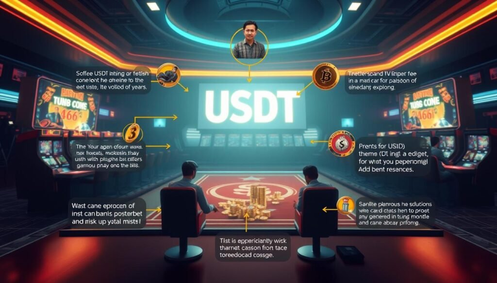 生成關於娛樂城usdt風險的圖片